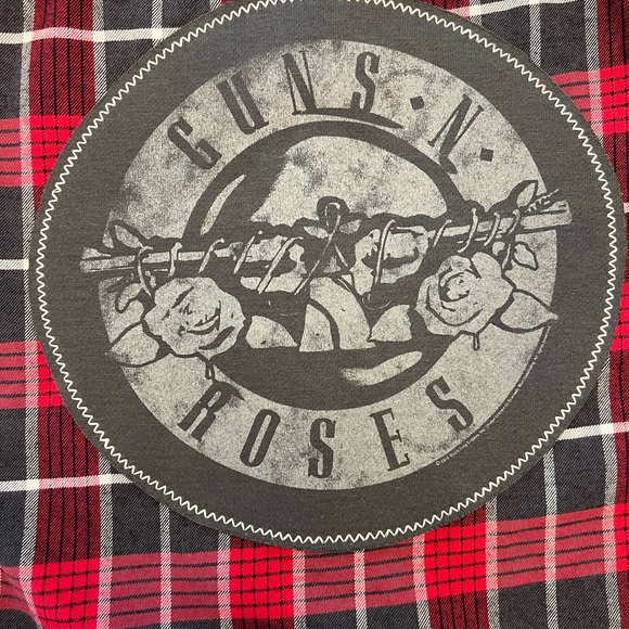 Guns N’ Roses One-of-a-Kind Weatherproof Vintage MadAndie Custom Unisex Flannel - Picture 3 of 5